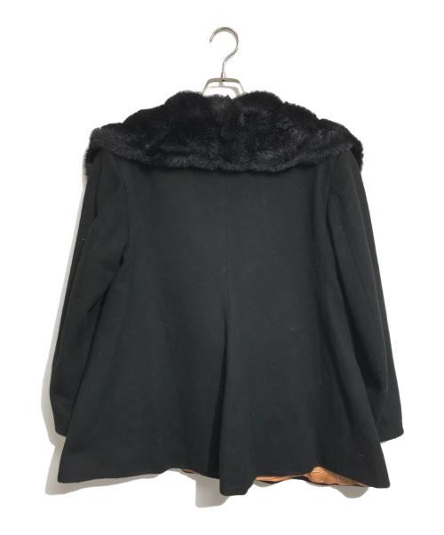 Vivienne Westwood（ヴィヴィアンウエストウッド）Vivienne Westwood (ヴィヴィアンウエストウッド) オーブボタンファーコート ブラック サイズ:10の古着・服飾アイテム