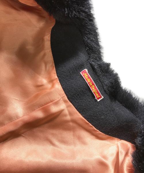Vivienne Westwood（ヴィヴィアンウエストウッド）Vivienne Westwood (ヴィヴィアンウエストウッド) オーブボタンファーコート ブラック サイズ:10の古着・服飾アイテム