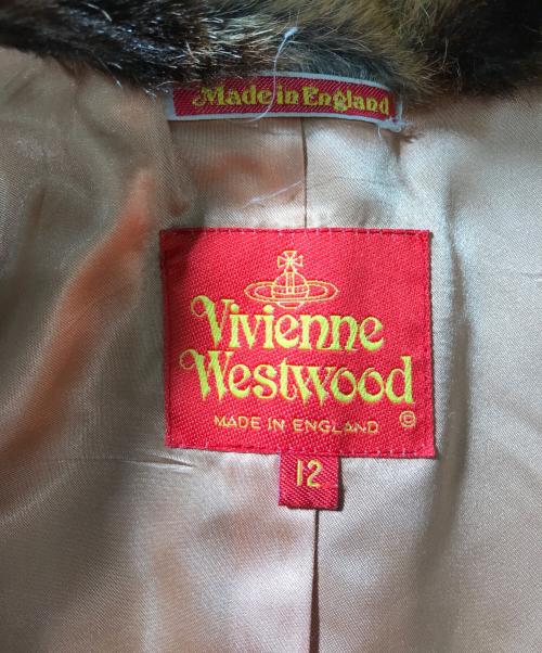Vivienne Westwood（ヴィヴィアンウエストウッド）Vivienne Westwood (ヴィヴィアンウエストウッド) レオパードプリンセスコート ベージュ サイズ:12の古着・服飾アイテム