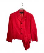 tricot COMME des GARCONSトリココムデギャルソン）の古着「変形テーラードジャケット」｜レッド