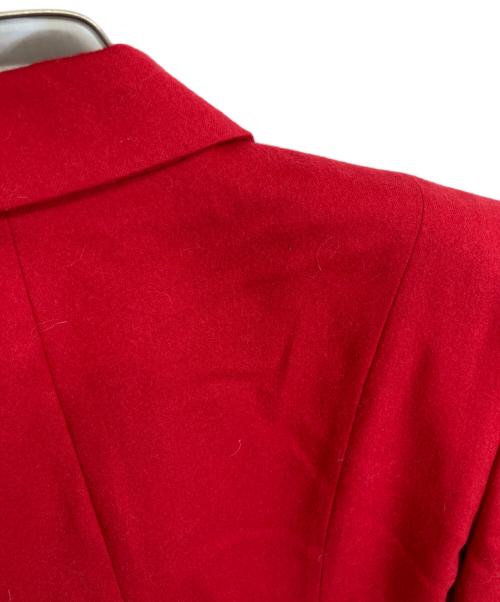 tricot COMME des GARCONS（トリココムデギャルソン）tricot COMME des GARCONS (トリココムデギャルソン) 変形テーラードジャケット レッド サイズ:Mの古着・服飾アイテム