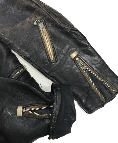 Lewis Leathers（ルイスレザース）Lewis Leathers (ルイスレザース) ダブルライダースジャケット ブラック サイズ:表記なしの古着・服飾アイテム