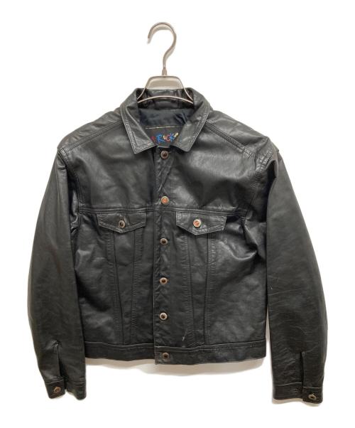 LA ROCKA（ラ ロッカ）LA ROCKA (ラ ロッカ) レザージャケット ブラック サイズ:Mの古着・服飾アイテム