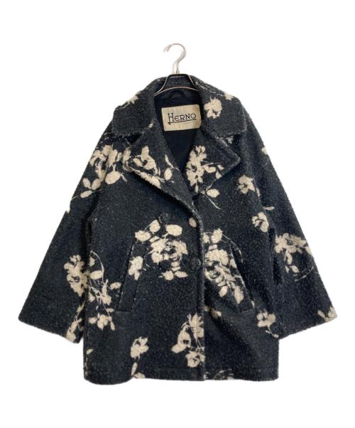 HERNO（ヘルノ）HERNO (ヘルノ) ループツイードコート グレー サイズ:40の古着・服飾アイテム