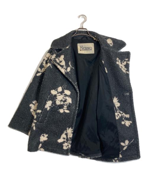HERNO（ヘルノ）HERNO (ヘルノ) ループツイードコート グレー サイズ:40の古着・服飾アイテム