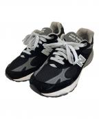 NEW BALANCEニューバランス）の古着「993 ローカットスニーカー」｜ブラック