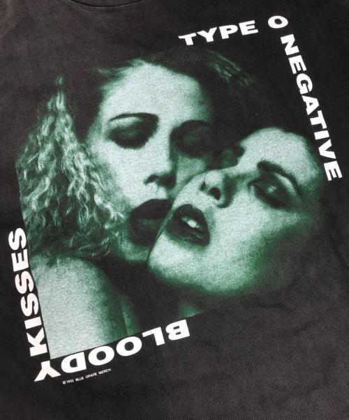 バンドTシャツ（バンドTシャツ）バンドTシャツ (バンドTシャツ) 90s TYPE O Negative(タイプ・オー・ネガティヴ) バンドTシャツ グレー サイズ:LARGEの古着・服飾アイテム