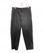 JIL SANDERジルサンダー）の古着「Wool Gabardine Trousers」｜ブラック