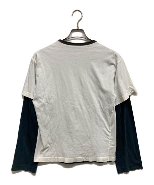 DOLCE & GABBANA（ドルチェ＆ガッバーナ）DOLCE & GABBANA (ドルチェ＆ガッバーナ) ドッキングカットソ― ホワイト サイズ:Sの古着・服飾アイテム