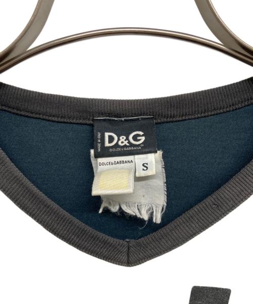 DOLCE & GABBANA（ドルチェ＆ガッバーナ）DOLCE & GABBANA (ドルチェ＆ガッバーナ) ドッキングカットソ― ホワイト サイズ:Sの古着・服飾アイテム