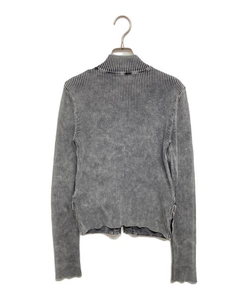 DIESEL（ディーゼル）DIESEL (ディーゼル) M-MELISSAジップアップニット グレー サイズ:Lの古着・服飾アイテム