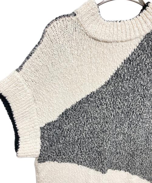 ADORE（アドーア）ADORE (アドーア) イタリー糸スラブインターシャニット ベージュ サイズ:38の古着・服飾アイテム