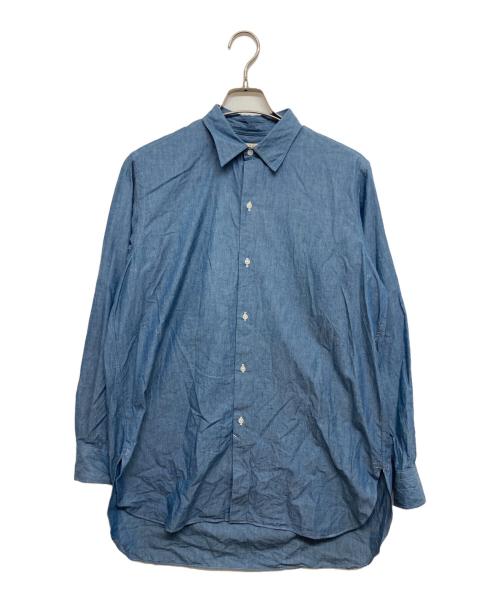 HEUGN（ユーゲン）HEUGN (ユーゲン) Chambray Robシャツ インディゴ サイズ:1の古着・服飾アイテム