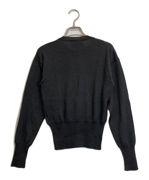 Vivienne Westwood（ヴィヴィアンウエストウッド）Vivienne Westwood (ヴィヴィアンウエストウッド) オーブ刺繍クルーネックカーディガン グレー サイズ:XSの古着・服飾アイテム