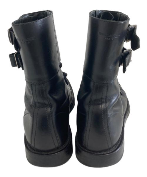 Saint Laurent Paris（サンローランパリ）Saint Laurent Paris (サンローランパリ) コンバットブーツ ブラック サイズ:42の古着・服飾アイテム
