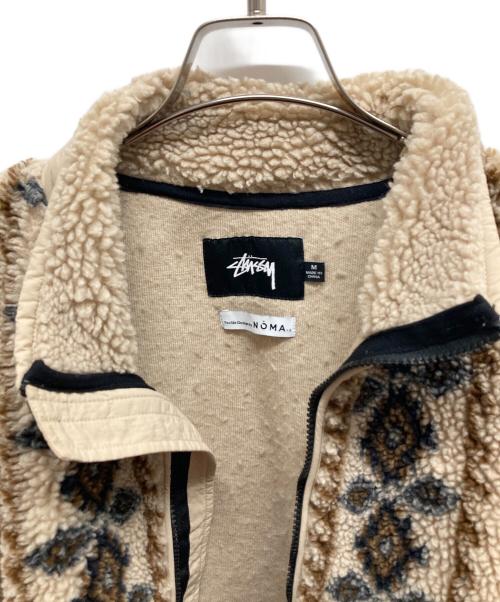 stussy（ステューシー）stussy (ステューシー) ボアジャケット　118401 ベージュ サイズ:Mの古着・服飾アイテム