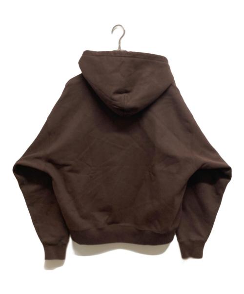 NIKE（ナイキ）NIKE (ナイキ) stussy (ステューシー) STONE WASHED FLEECE ZIP HOODIE ブラウン サイズ:Lの古着・服飾アイテム