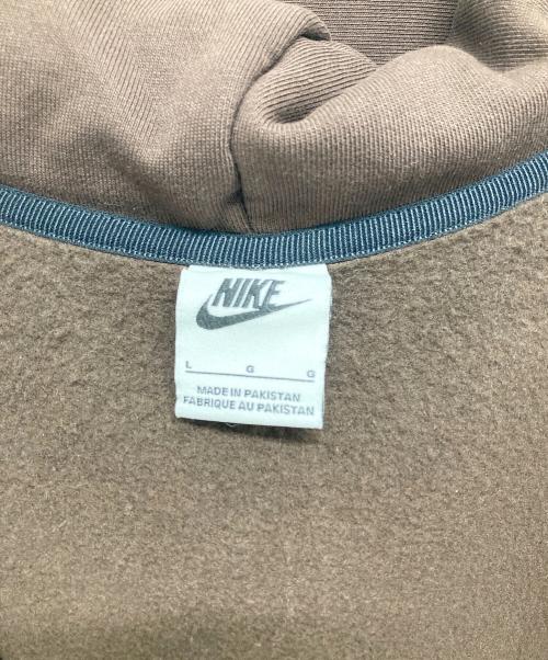 NIKE（ナイキ）NIKE (ナイキ) stussy (ステューシー) STONE WASHED FLEECE ZIP HOODIE ブラウン サイズ:Lの古着・服飾アイテム