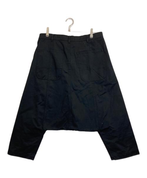 BLACK COMME des GARCONS（ブラックコムデギャルソン）BLACK COMME des GARCONS (ブラックコムデギャルソン) サルエルパンツ ブラック サイズ:Lの古着・服飾アイテム