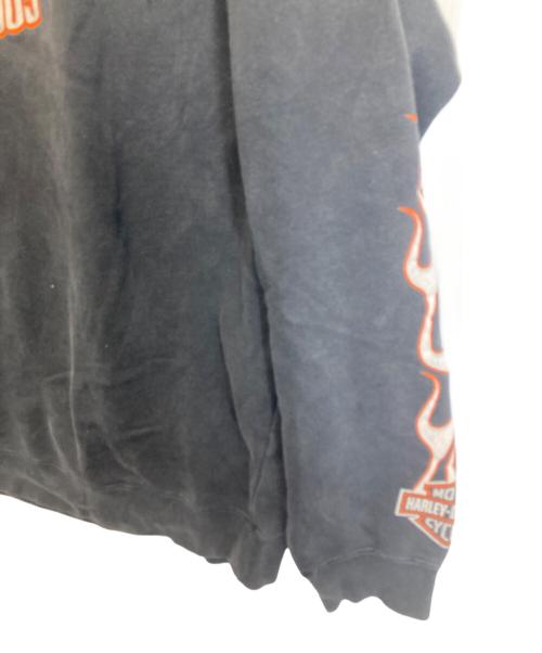 HARLEY-DAVIDSON（ハーレーダビッドソン）HARLEY-DAVIDSON (ハーレーダビッドソン) プリントスウェット ブラック サイズ:Lの古着・服飾アイテム