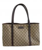 GUCCIグッチ）の古着「GGスプリーム トートバッグ」｜ベージュ