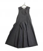 ENFOLDエンフォルド）の古着「ROUND-NECK JUMPER-DRES」｜グレー
