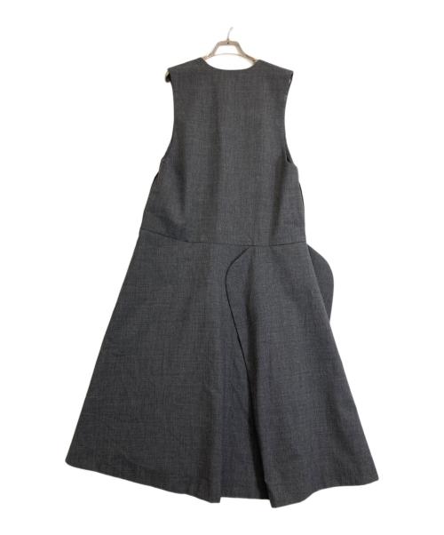 ENFOLD（エンフォルド）ENFOLD (エンフォルド) ROUND-NECK JUMPER-DRES グレー サイズ:Sの古着・服飾アイテム