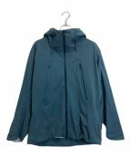 DESCENTE ALLTERRAINデザイント オルテライン）の古着「HARD SHELL JACKET CREAS」｜ネイビー