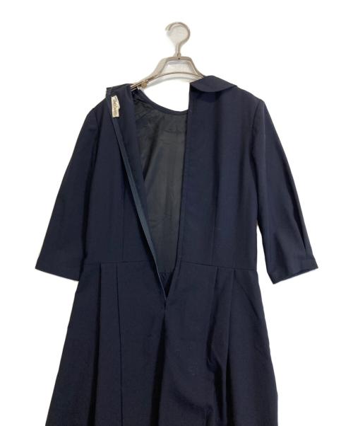 COMME des GARCONS（コムデギャルソン）COMME des GARCONS (コムデギャルソン) ベロア切替ワンピース ネイビー サイズ:SSの古着・服飾アイテム
