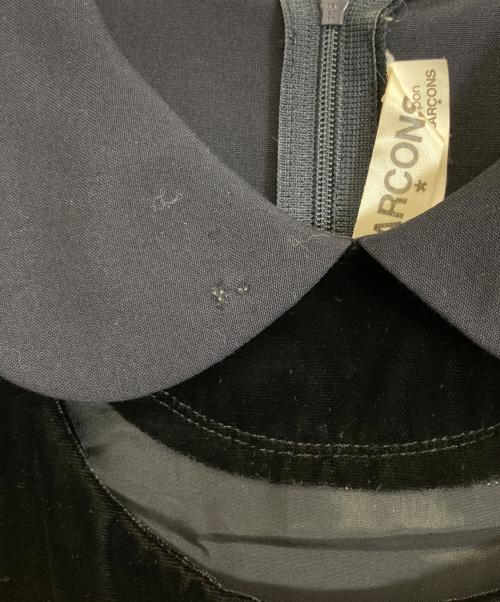COMME des GARCONS（コムデギャルソン）COMME des GARCONS (コムデギャルソン) ベロア切替ワンピース ネイビー サイズ:SSの古着・服飾アイテム