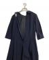 中古・古着 COMME des GARCONS (コムデギャルソン) ベロア切替ワンピース ネイビー サイズ:SS：18000円