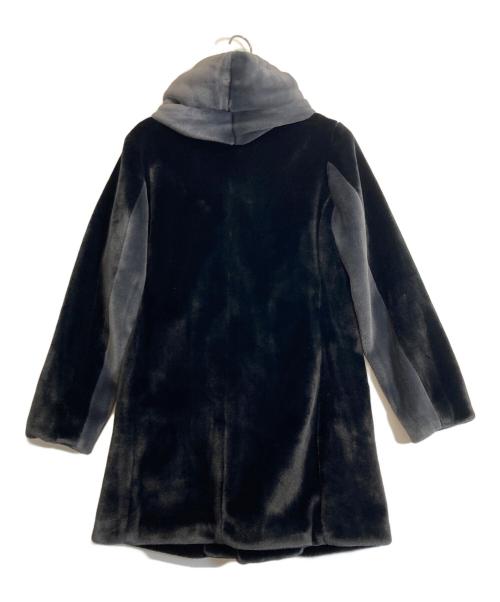 1piu1uguale3（ウノピュウノウグァーレトレ）1piu1uguale3 (ウノピュウノウグァーレトレ) WRAP HOODED COAT ブラック サイズ:XLの古着・服飾アイテム