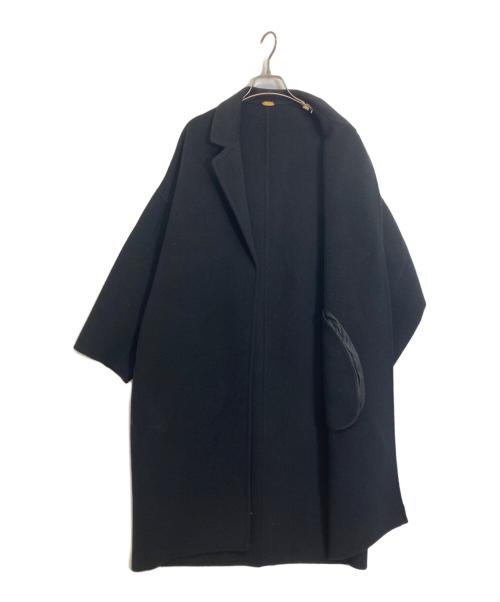 MUSE de Deuxieme Classe（ミューズ ドゥーズィエム クラス）MUSE de Deuxieme Classe (ミューズ ドゥーズィエム クラス) ウールアンゴラリバーコート ブラック サイズ:FREEの古着・服飾アイテム