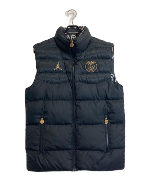JORDAN（ジョーダン）JORDAN (ジョーダン) PARIS SAINT-GERMAIN (パリサンジェルマン) リバーシブルダウンベスト ブラック サイズ:XSの古着・服飾アイテム