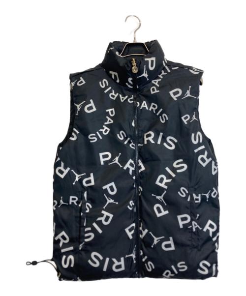 JORDAN（ジョーダン）JORDAN (ジョーダン) PARIS SAINT-GERMAIN (パリサンジェルマン) リバーシブルダウンベスト ブラック サイズ:XSの古着・服飾アイテム