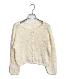 Plage（プラージュ）の古着「Fringe yarn カーディガン」｜アイボリー