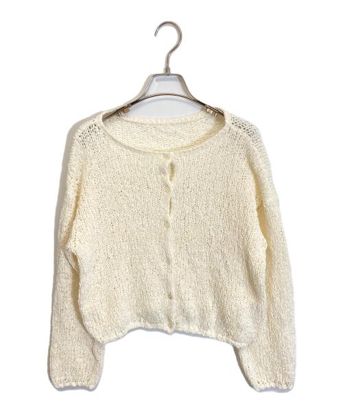 Plage（プラージュ）Plage (プラージュ) Fringe yarn カーディガン アイボリー サイズ:FREEの古着・服飾アイテム
