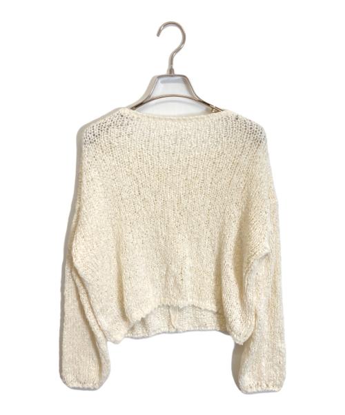 Plage（プラージュ）Plage (プラージュ) Fringe yarn カーディガン アイボリー サイズ:FREEの古着・服飾アイテム