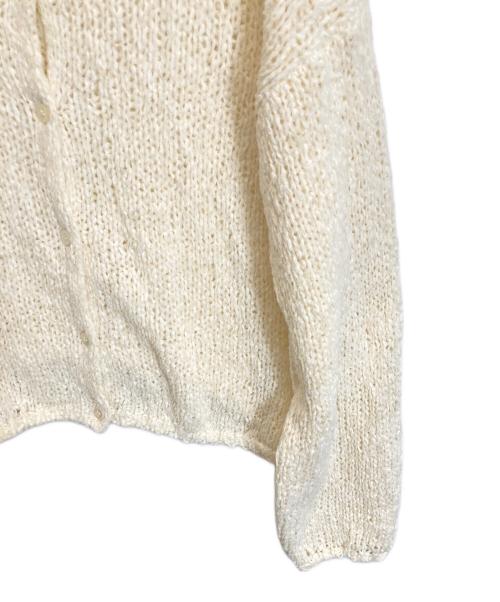 Plage（プラージュ）Plage (プラージュ) Fringe yarn カーディガン アイボリー サイズ:FREEの古着・服飾アイテム