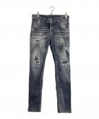 DSQUARED2ディースクエアード）の古着「TRASH BLACK WASH SUPER TWINKY JEAN」｜ブラック