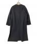 MUSE de Deuxieme Classe (ミューズ ドゥーズィエム クラス) victorianリバーロングノーカラーコート ブラック サイズ:38：15000円
