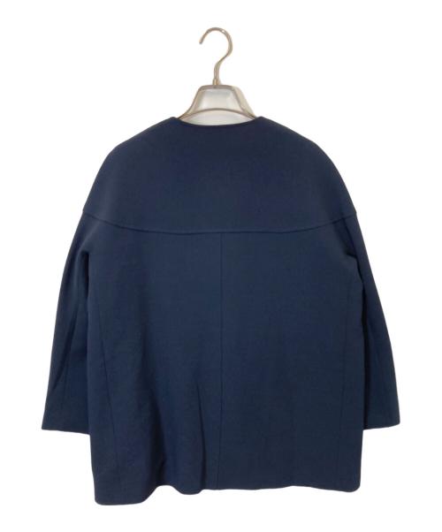 YONFA（ヨンファ）YONFA (ヨンファ) ノーカラージャケット ネイビー サイズ:Sの古着・服飾アイテム