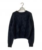 BLOSSOM H COMPANYブロッサム）の古着「SOFFI CASHMERE ROUND-NECK KNIT」｜ブラック