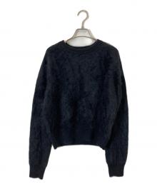 BLOSSOM H COMPANY（ブロッサム）の古着「SOFFI CASHMERE ROUND-NECK KNIT」｜ブラック