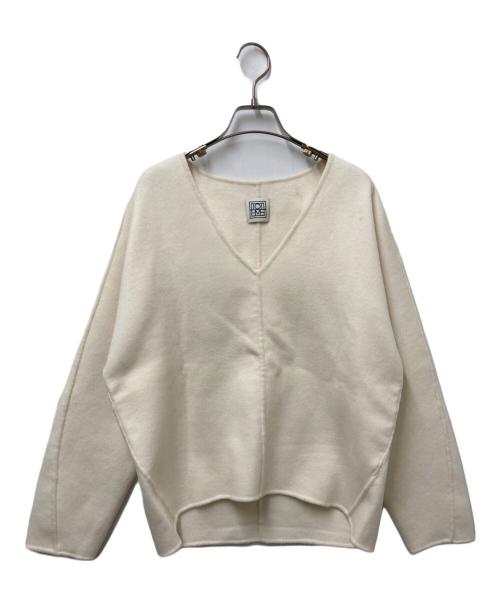 toteme（トーテム）toteme (トーテム) ウールカシミヤVネックプルオーバー アイボリー サイズ:Sの古着・服飾アイテム