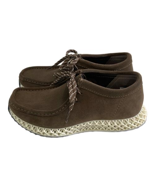 adidas（アディダス）adidas (アディダス) CLARKS (クラークス) KITH Ronnie Fieg (キスロニーフィグ) Wallabee 4D ブラウン サイズ:23の古着・服飾アイテム