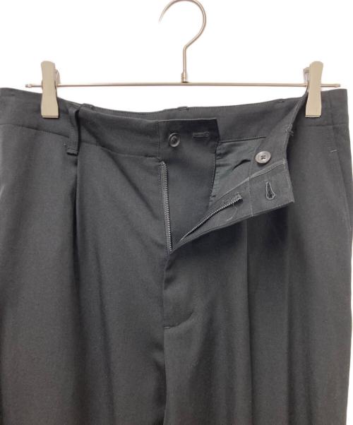 B Yohji Yamamoto（ビーヨウジヤマモト）B Yohji Yamamoto (ビーヨウジヤマモト) 2 Cotton Gabber Button Slit Pant ブラック サイズ:1の古着・服飾アイテム