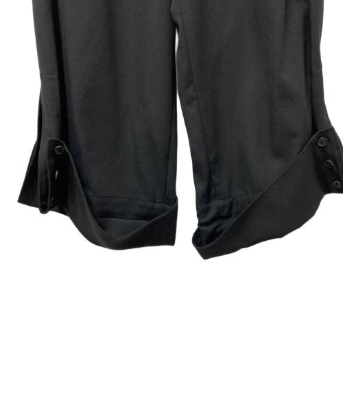 B Yohji Yamamoto（ビーヨウジヤマモト）B Yohji Yamamoto (ビーヨウジヤマモト) 2 Cotton Gabber Button Slit Pant ブラック サイズ:1の古着・服飾アイテム