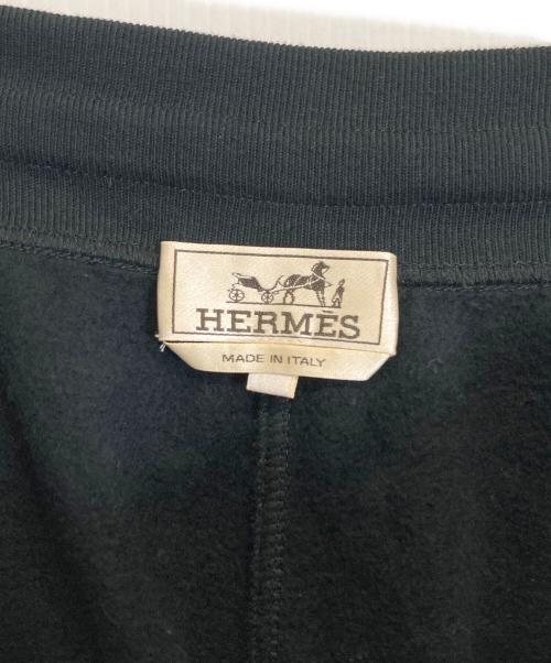 HERMES（エルメス）HERMES (エルメス) スウェットパンツ ブラック サイズ:Mの古着・服飾アイテム