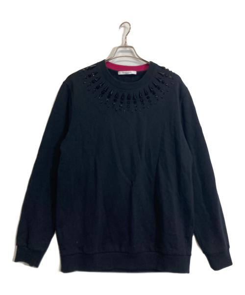 GIVENCHY（ジバンシィ）GIVENCHY (ジバンシィ) スタッズスウェット ブラック サイズ:Lの古着・服飾アイテム
